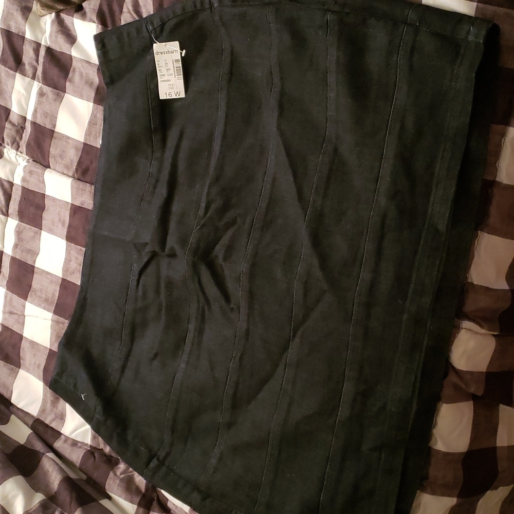 NEW Roz & Ali Dark Blue Denim Skirt Size 16W